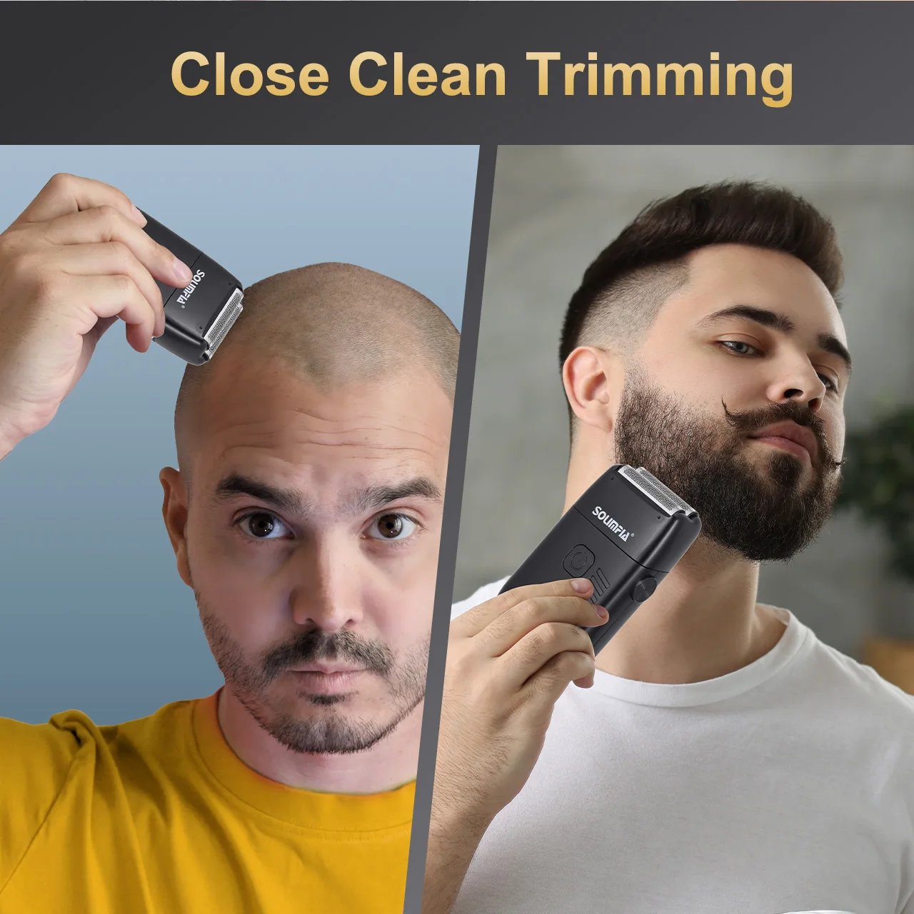 Solimpia Hair Shaver Double Blades Shaver Electric Shaver Razor Men's Close Bald Head Barber Trimmer Rechargeable for Quick Shav Solimpia Hair Shaver Double Blades Shaver Electric Shaver Razor Men's Close Bald Head Barber Trimmer Rechargeable for Quick Shav