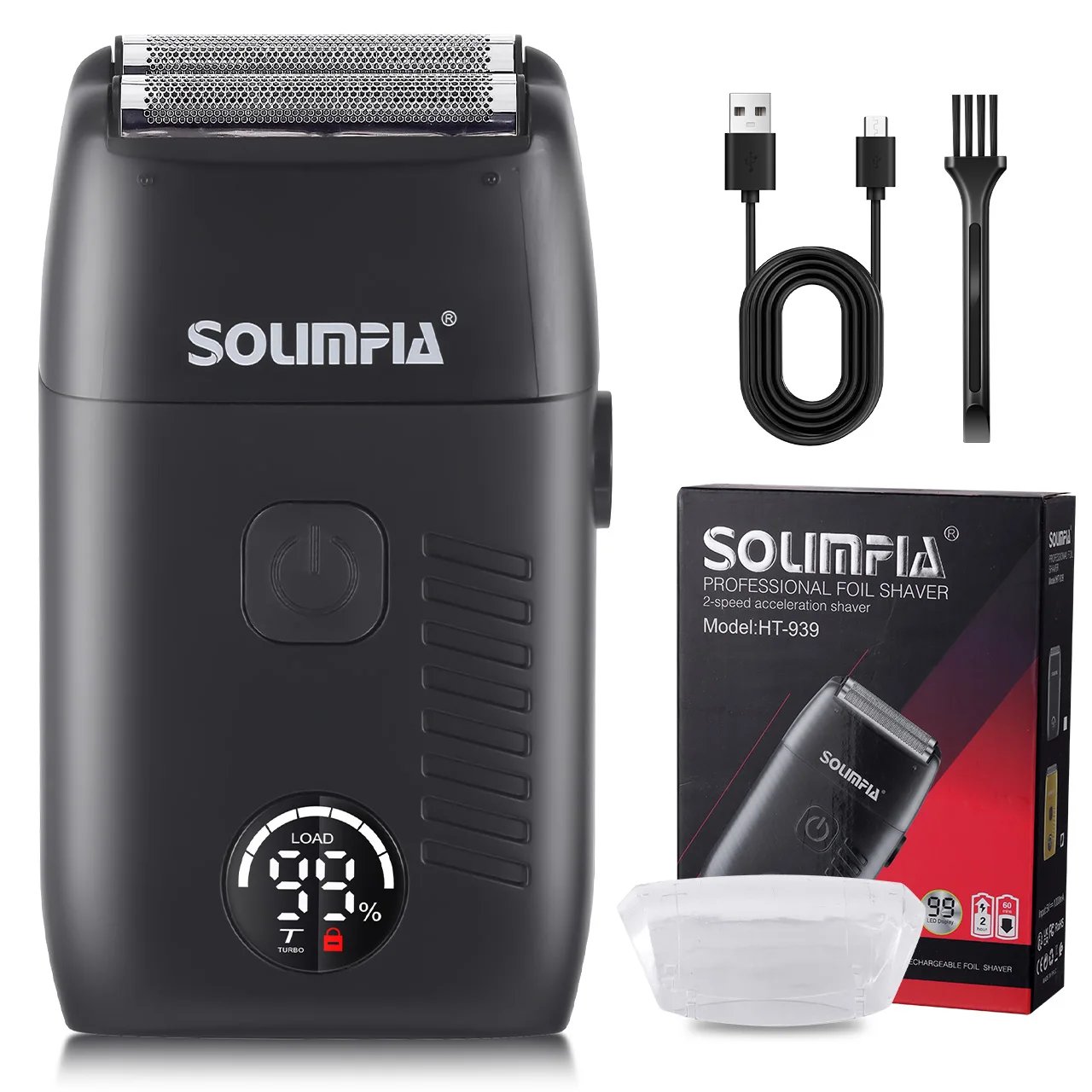 Solimpia Hair Shaver Double Blades Shaver Electric Shaver Razor Men's Close Bald Head Barber Trimmer Rechargeable for Quick Shav Solimpia Hair Shaver Double Blades Shaver Electric Shaver Razor Men's Close Bald Head Barber Trimmer Rechargeable for Quick Shav