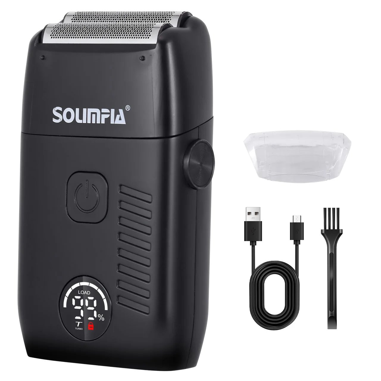 Solimpia Hair Shaver Double Blades Shaver Electric Shaver Razor Men's Close Bald Head Barber Trimmer Rechargeable for Quick Shav Solimpia Hair Shaver Double Blades Shaver Electric Shaver Razor Men's Close Bald Head Barber Trimmer Rechargeable for Quick Shav