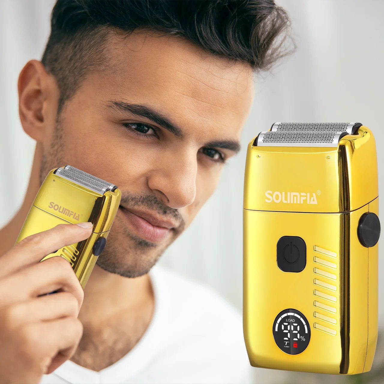 Solimpia Hair Shaver Double Blades Shaver Electric Shaver Razor Men's Close Bald Head Barber Trimmer Rechargeable for Quick Shav Solimpia Hair Shaver Double Blades Shaver Electric Shaver Razor Men's Close Bald Head Barber Trimmer Rechargeable for Quick Shav