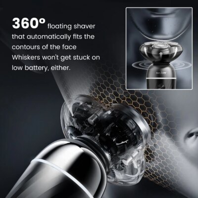 Sejoy Electric Shaver For Men's Shaving Machine Beard Trimmer 3D Floating Blade Washable USB Recharge Razor Hair Cutting Machine - Image 4