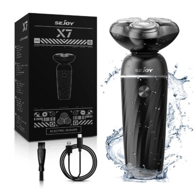 Sejoy Electric Shaver For Men's Shaving Machine Beard Trimmer 3D Floating Blade Washable USB Recharge Razor Hair Cutting Machine
