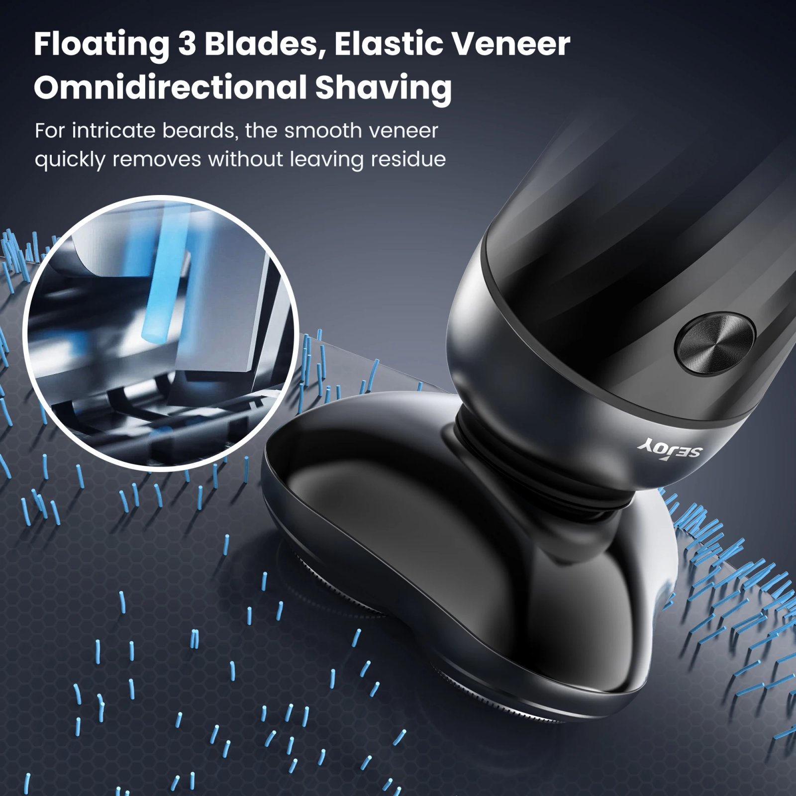 Sejoy Electric Shaver For Men's Shaving Machine Beard Trimmer 3D Floating Blade Washable USB Recharge Razor Hair Cutting Machine Sejoy Electric Shaver For Men's Shaving Machine Beard Trimmer 3D Floating Blade Washable USB Recharge Razor Hair Cutting Machine