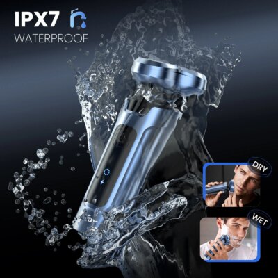 SEJOY 5 In1 Electric Hair Trimmer Set,Electric Razor for Men 3D Electric Shavers IPX7 Rotary Cordless,Optional - Image 4