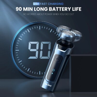 SEJOY 5 In1 Electric Hair Trimmer Set,Electric Razor for Men 3D Electric Shavers IPX7 Rotary Cordless,Optional - Image 5