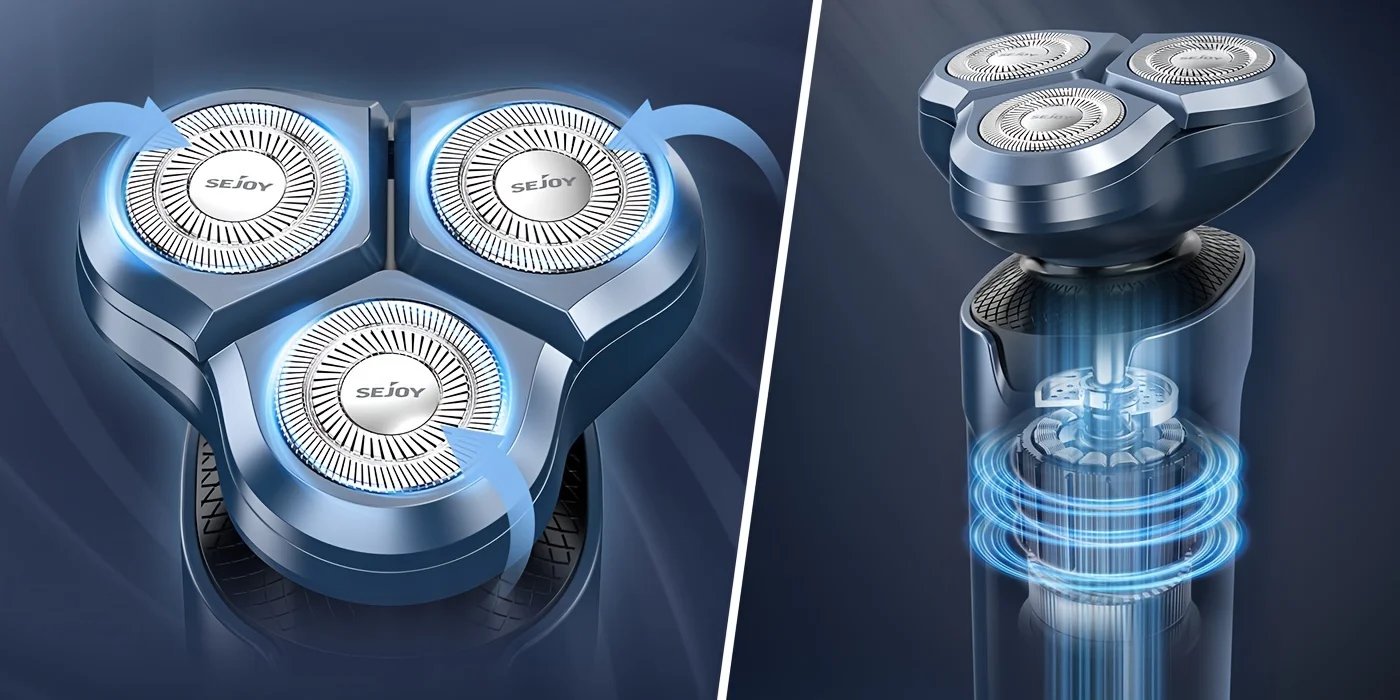 SEJOY 5 In1 Electric Hair Trimmer Set,Electric Razor for Men 3D Electric Shavers IPX7 Rotary Cordless,Optional SEJOY 5 In1 Electric Hair Trimmer Set,Electric Razor for Men 3D Electric Shavers IPX7 Rotary Cordless,Optional