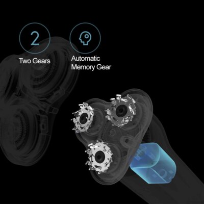 XIAOMI MIJIA S500 Electric Shaver Dry Wet Shaving Triple Blade Trimmer Beard Floating Head Men's Shaver Electric Razors Machine - Image 4