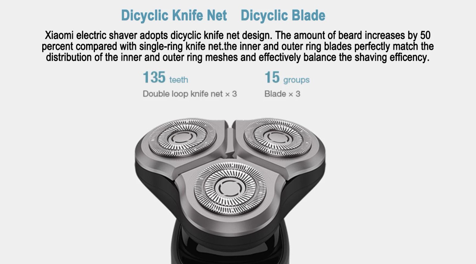 XIAOMI MIJIA S500 Electric Shaver Dry Wet Shaving Triple Blade Trimmer Beard Floating Head Men's Shaver Electric Razors Machine XIAOMI MIJIA S500 Electric Shaver Dry Wet Shaving Triple Blade Trimmer Beard Floating Head Men's Shaver Electric Razors Machine