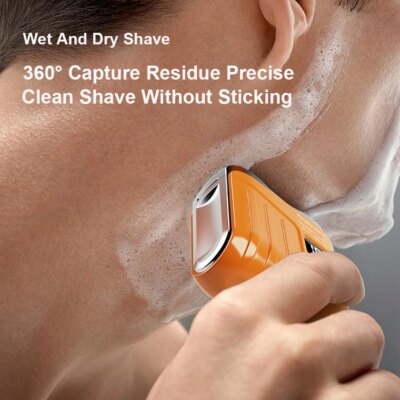 Portable Mini Electric Shaver for Men Beard Trimmer Men's Electric Razor USB Rechargeable Dual Blade Electric Shaving Machine - Image 3