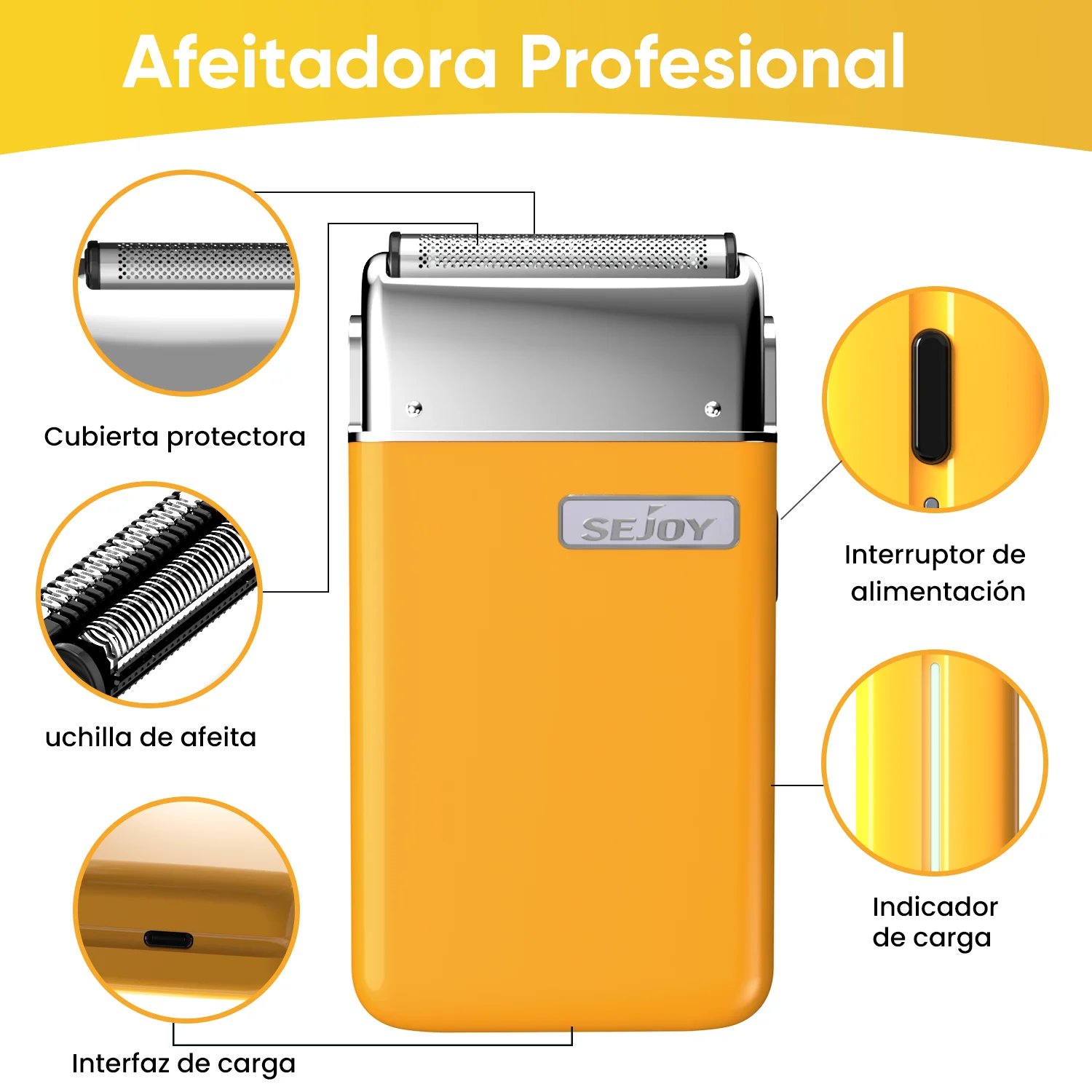 Sejoy 701 Electric Razor Rechargeable for Men Beard Trimmer Metal Body Electric Shaver with Dual Flexible Foils Shaving Machine Sejoy 701 Electric Razor Rechargeable for Men Beard Trimmer Metal Body Electric Shaver with Dual Flexible Foils Shaving Machine