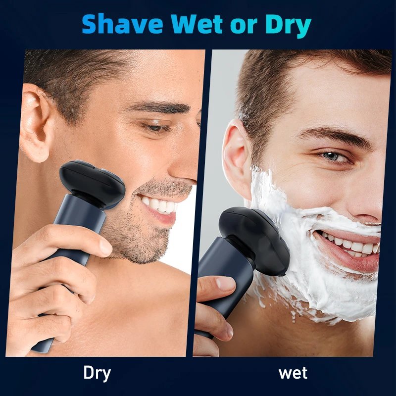 Sejoy BLASTO9 Electric Razor Shaver Rechargeable Waterproof Wet-Dry Beard Trimmer Rotary 3D Floating Shaving Machine for Men Sejoy BLASTO9 Electric Razor Shaver Rechargeable Waterproof Wet-Dry Beard Trimmer Rotary 3D Floating Shaving Machine for Men