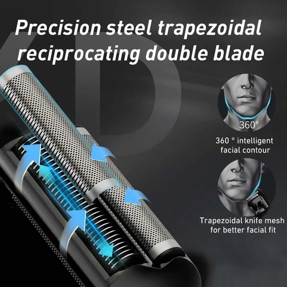 USB Rechargeable Electric Shaver for Men Cordless Beard Trimmer Shaving Barber Machines Hair Cutting Machine Trimmer for Men USB Rechargeable Electric Shaver for Men Cordless Beard Trimmer Shaving Barber Machines Hair Cutting Machine Trimmer for Men