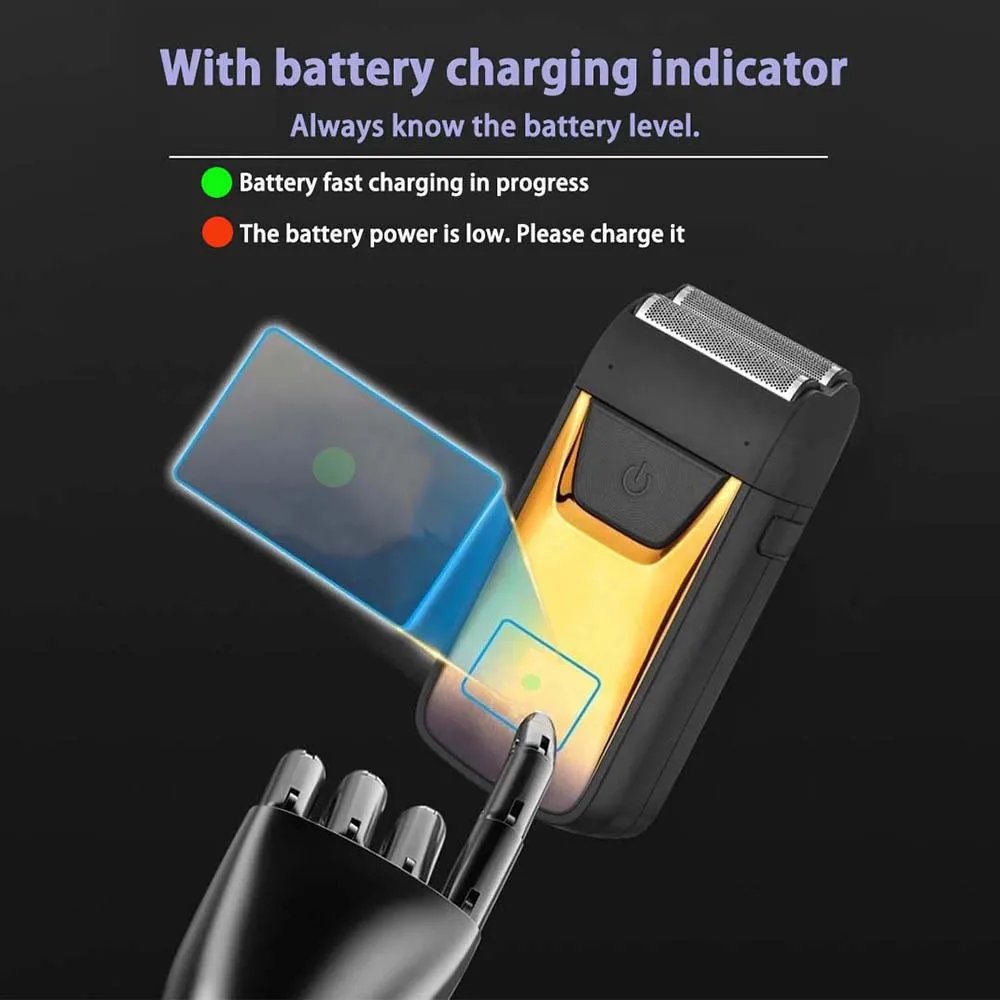 USB Rechargeable Electric Shaver for Men Cordless Beard Trimmer Shaving Barber Machines Hair Cutting Machine Trimmer for Men USB Rechargeable Electric Shaver for Men Cordless Beard Trimmer Shaving Barber Machines Hair Cutting Machine Trimmer for Men