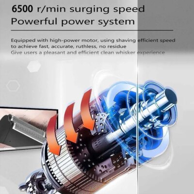 USB Rechargeable Electric Shaver for Men Cordless Beard Trimmer Shaving Barber Machines Hair Cutting Machine Trimmer for Men - Image 5