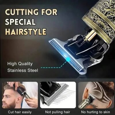 3-in-1 Man Cordless Hair Clipper - USB Fast Charge, Body/Beard Trimmer, Practical Men's Gift & Travel-Friendly Home/Grooming Kit - Image 3