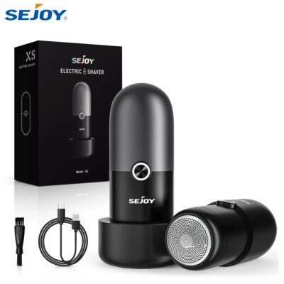 Sejoy Portable Electric Shaver Beard Trimmer Mini USB Rechargeable Shaver IPX7 Waterproof Long Working Time High Quality Motor