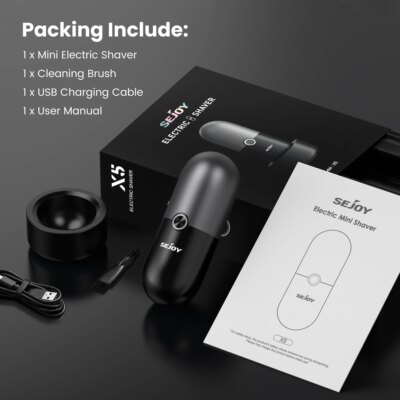 Sejoy Portable Electric Shaver Beard Trimmer Mini USB Rechargeable Shaver IPX7 Waterproof Long Working Time High Quality Motor - Image 6