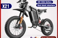 EKX X21 Adults Electric Bike 2000W 48V35AH 55km/h Samsung Battery Snow Electric Motorcycles 20“*4.0 Off Road Tyre Mountain Ebike