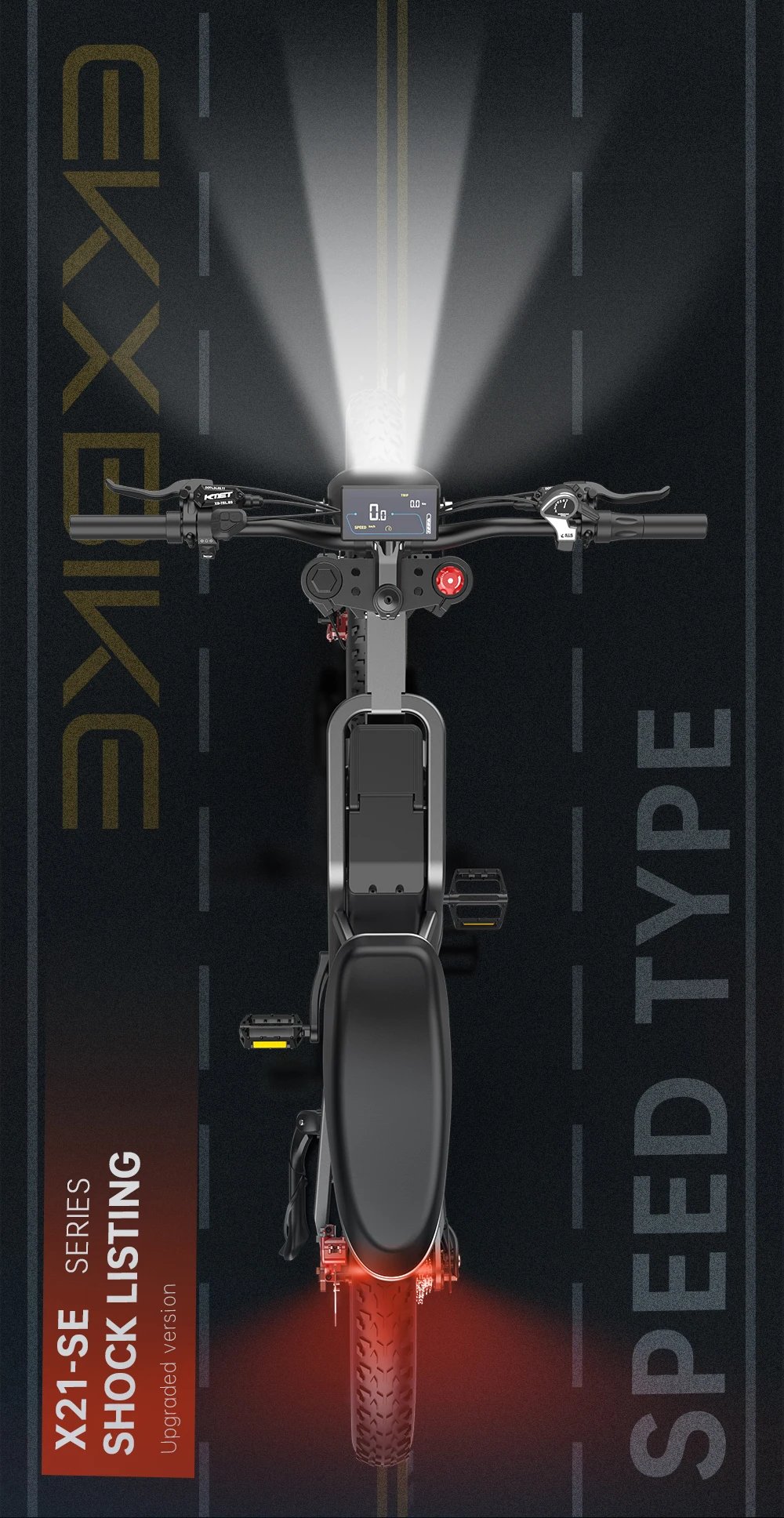 EKX X21 Adults Electric Bike 2000W 48V35AH 55km/h Samsung Battery Snow Electric Motorcycles 20“*4.0 Off Road Tyre Mountain Ebike