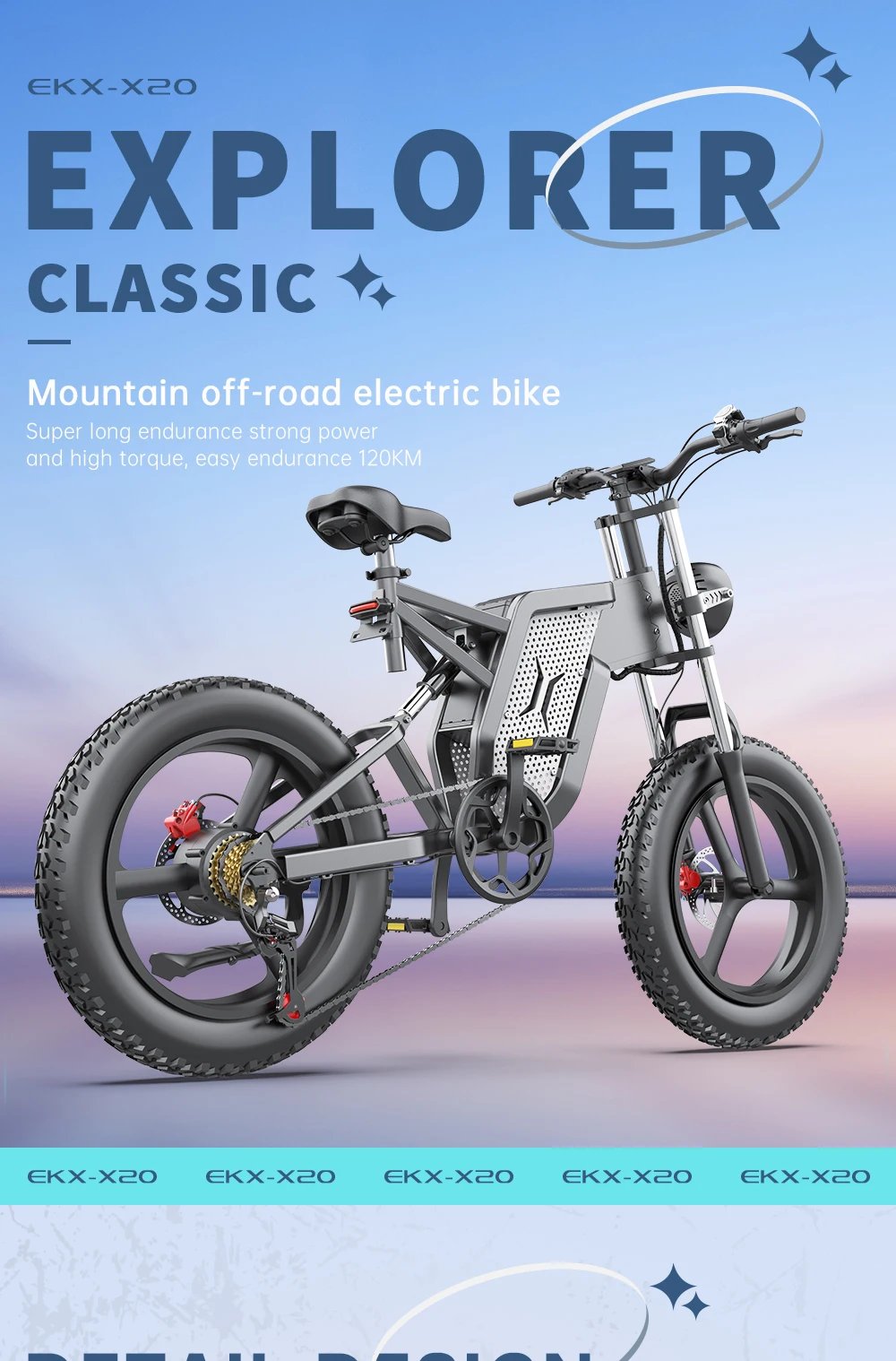EKX X20 Electric Bicycle 48V 35AH Lithium Battery Adult Mountain Ebike 20 Inch Mountain Electric Men's Moped Road E Bikes