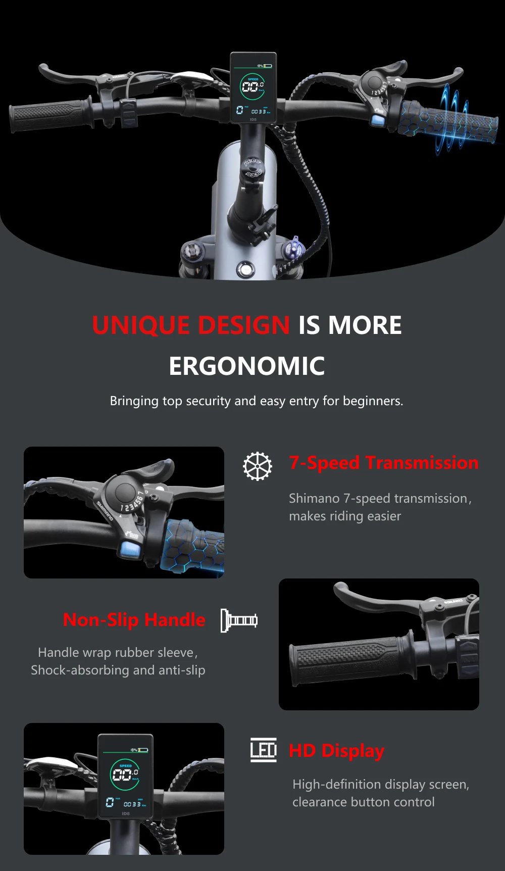 HUANCI Q3 Mountain Electric bicycle 2000W 60KM/H removable battery electric bike 48V 20AH Ebike 20Inch fat tire Off-Road e bike HUANCI Q3 Mountain Electric bicycle 2000W 60KM/H removable battery electric bike 48V 20AH Ebike 20Inch fat tire Off-Road e bike