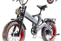 1000W(Peak 2000W)Folding Electric Bike for Adults,35MPH 100Mile,48V 25Ah Removable Battery,20" x 4.0 Fat Tire Foldable Electric