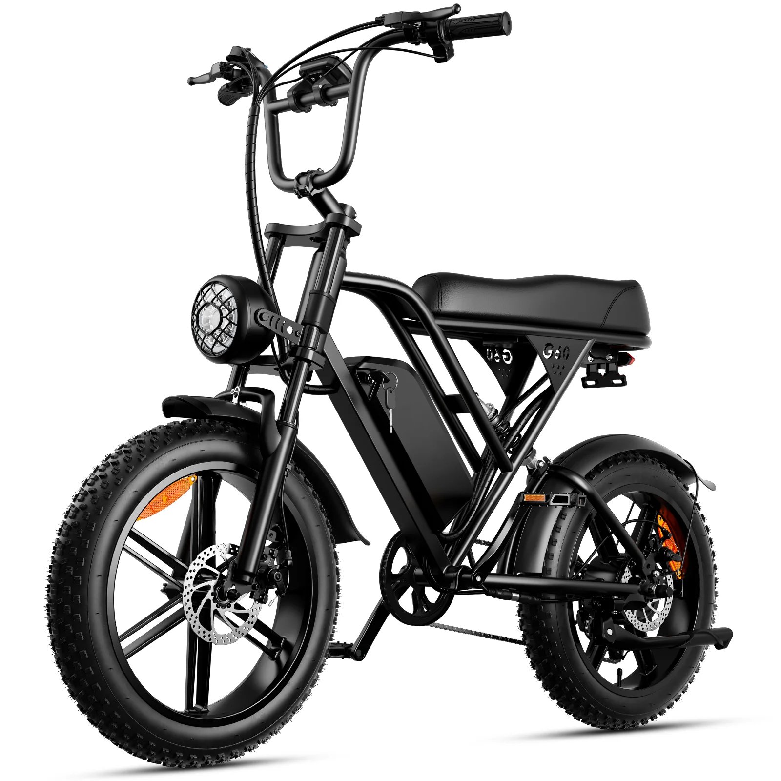 AMYET G60 Adults Electric Bike 1500W PEAK Motor Bicycle 48V 20AH 20“ Tire Ebike Electric E Bikes Mountain Moped Ebikes For Men