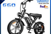 AMYET G60 Adults Electric Bike 1500W PEAK Motor Bicycle 48V 20AH 20“ Tire Ebike Electric E Bikes Mountain Moped Ebikes For Men
