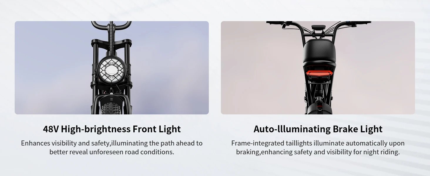 AMYET G60 Adults Electric Bike 1500W PEAK Motor Bicycle 48V 20AH 20“ Tire Ebike Electric E Bikes Mountain Moped Ebikes For Men