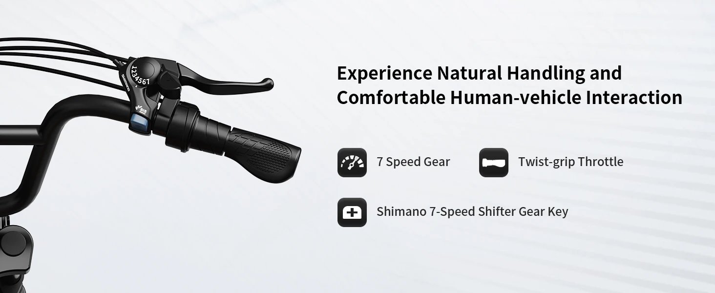 AMYET G60 Adults Electric Bike 1500W PEAK Motor Bicycle 48V 20AH 20“ Tire Ebike Electric E Bikes Mountain Moped Ebikes For Men