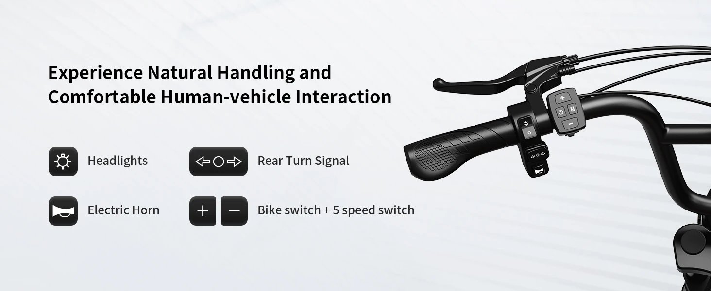 AMYET G60 Adults Electric Bike 1500W PEAK Motor Bicycle 48V 20AH 20“ Tire Ebike Electric E Bikes Mountain Moped Ebikes For Men