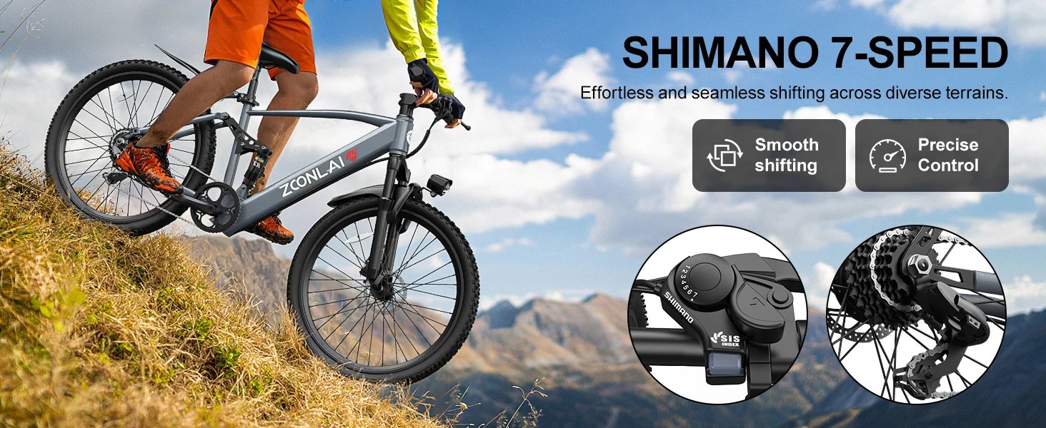 Electric Bike,26''/24''Electric Mountain Bike,40Miles Range&22 Mph Step-Over Ebike for Adults,500W Motor,468Wh Battery,Bicycle