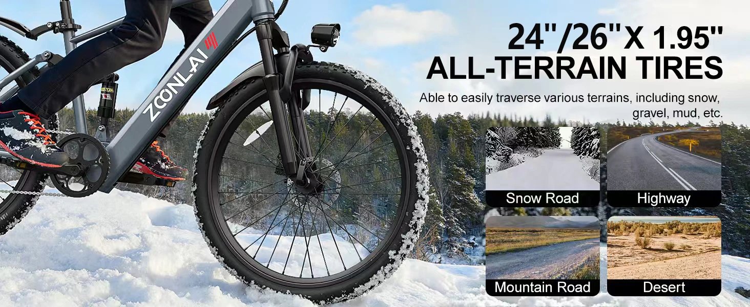 Electric Bike,26''/24''Electric Mountain Bike,40Miles Range&22 Mph Step-Over Ebike for Adults,500W Motor,468Wh Battery,Bicycle