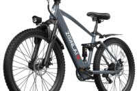 Electric Bike,26''/24''Electric Mountain Bike,40Miles Range&22 Mph Step-Over Ebike for Adults,500W Motor,468Wh Battery,Bicycle