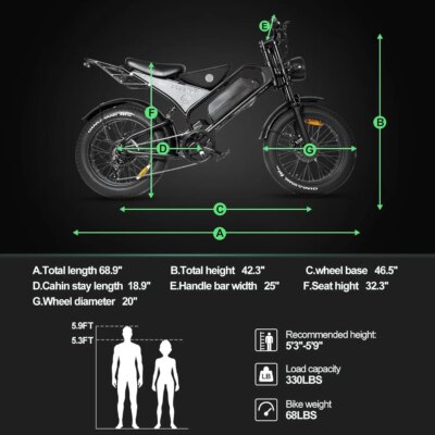 48V 1000W 28mph Electric Bicycle 24miles 15ah Removable Battery 3 modes Electric Bike 20 inch Fat Tire Mountain Off-road E-bike - Image 6