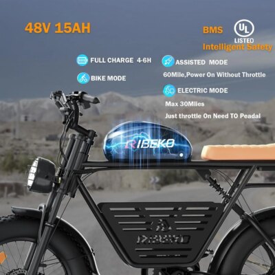 CT20Pro Electric Bike for Adults,Dual Motor2000W 20 in Fat Tire Ebike,Up to 37MPH & 80 Miles,48V 25Ah Removable Battery，7 Speed - Image 4
