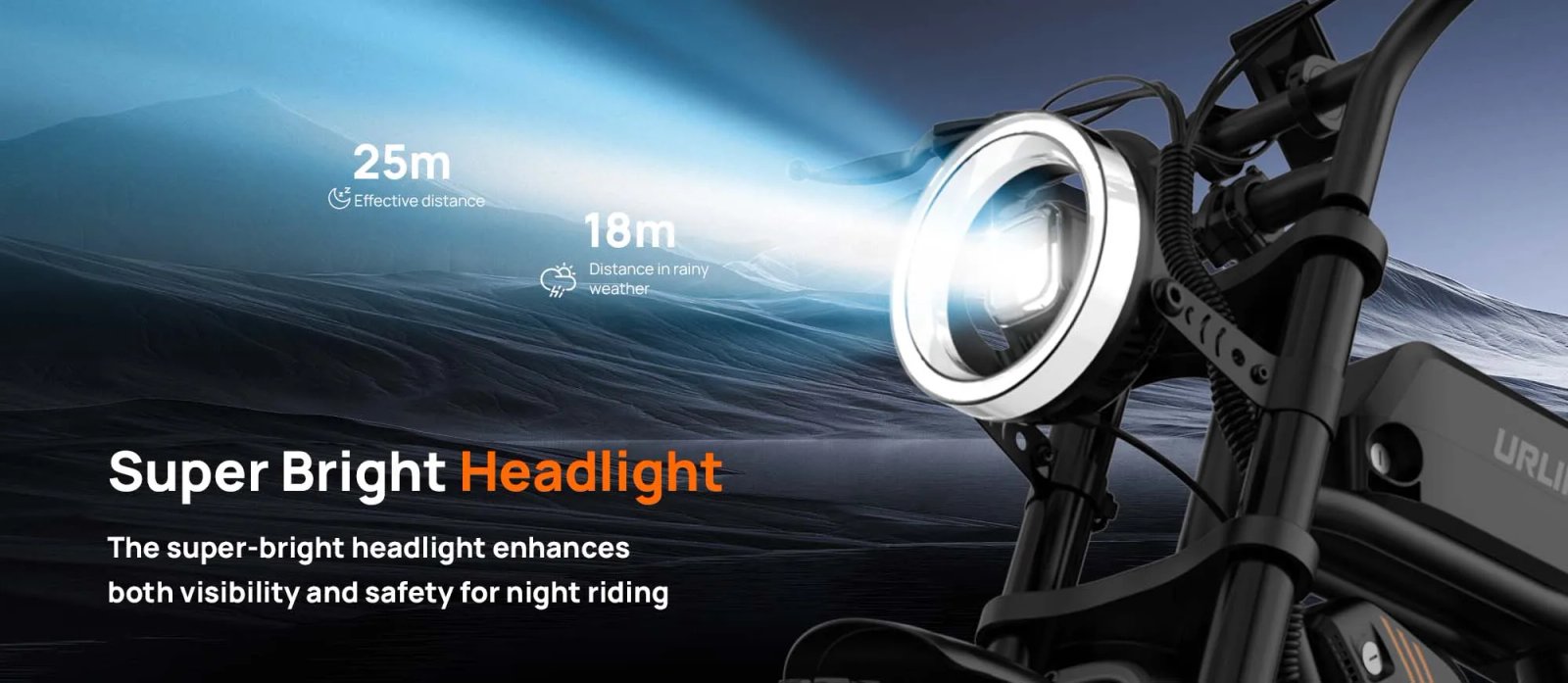 Peak 1500W Electric Mountain Bike with 48V 15.6Ah Removable Battery, 28MPH 100 Mile Range, 20