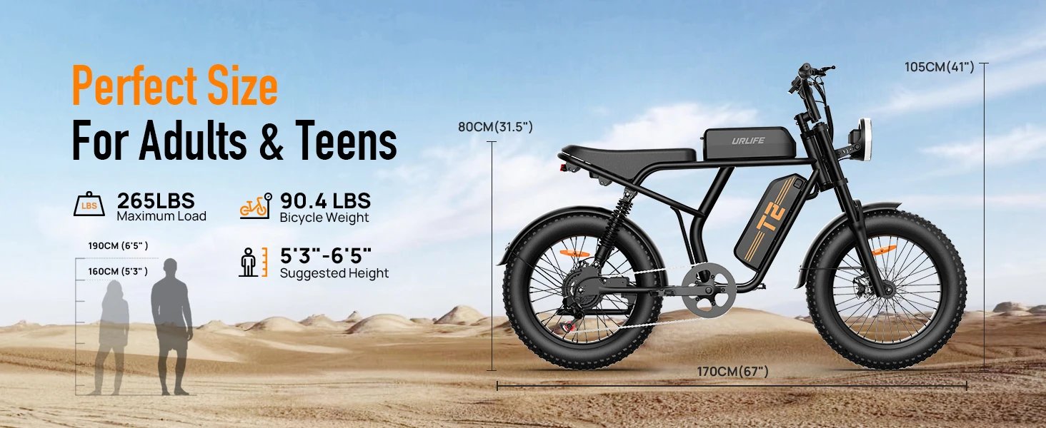 Peak 1500W Electric Mountain Bike with 48V 15.6Ah Removable Battery, 28MPH 100 Mile Range, 20