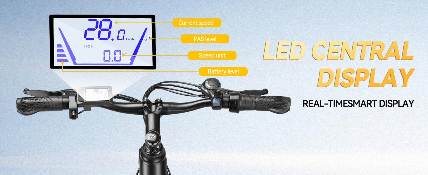 ZNH Electric Bicycle for Adults,1000W Peak Motor,48V Removable Battery,20MPH,26