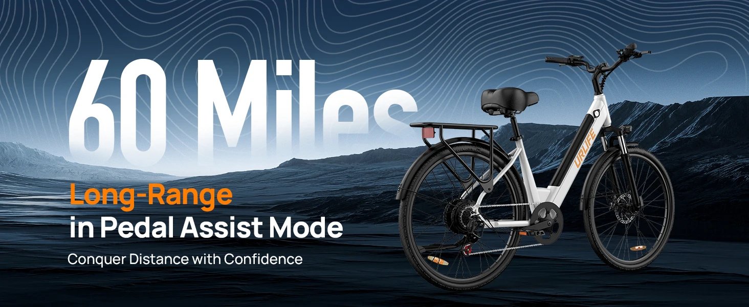 Peak 750W E26 Electric Bike for Adults | 48V 10.4Ah Removable Battery, Top Speed 20MPH, 26''X2