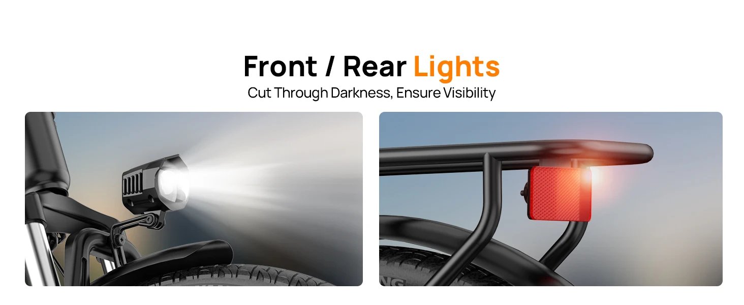 Peak 750W E26 Electric Bike for Adults | 48V 10.4Ah Removable Battery, Top Speed 20MPH, 26''X2