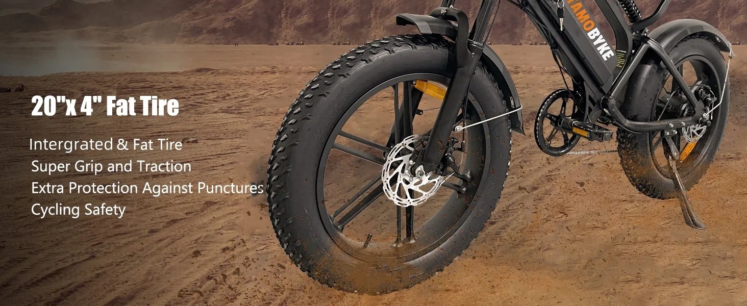 TAMOBYKE V20 Off-road Adult Electric Bike with 1500W Motor 31.5MPH 48V18.2Ah Battery, 60-Mile Range, All-terrain Performance TAMOBYKE V20 Off-road Adult Electric Bike with 1500W Motor 31.5MPH 48V18.2Ah Battery, 60-Mile Range, All-terrain Performance