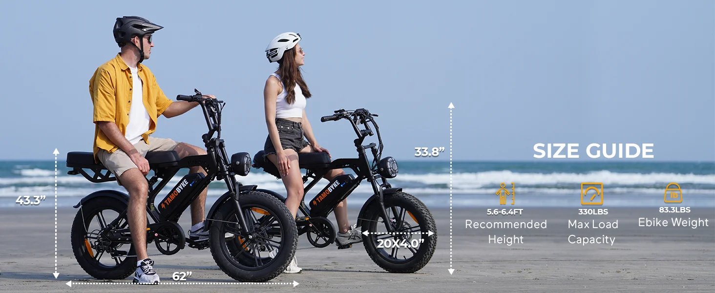TAMOBYKE V20 Off-road Adult Electric Bike with 1500W Motor 31.5MPH 48V18.2Ah Battery, 60-Mile Range, All-terrain Performance TAMOBYKE V20 Off-road Adult Electric Bike with 1500W Motor 31.5MPH 48V18.2Ah Battery, 60-Mile Range, All-terrain Performance