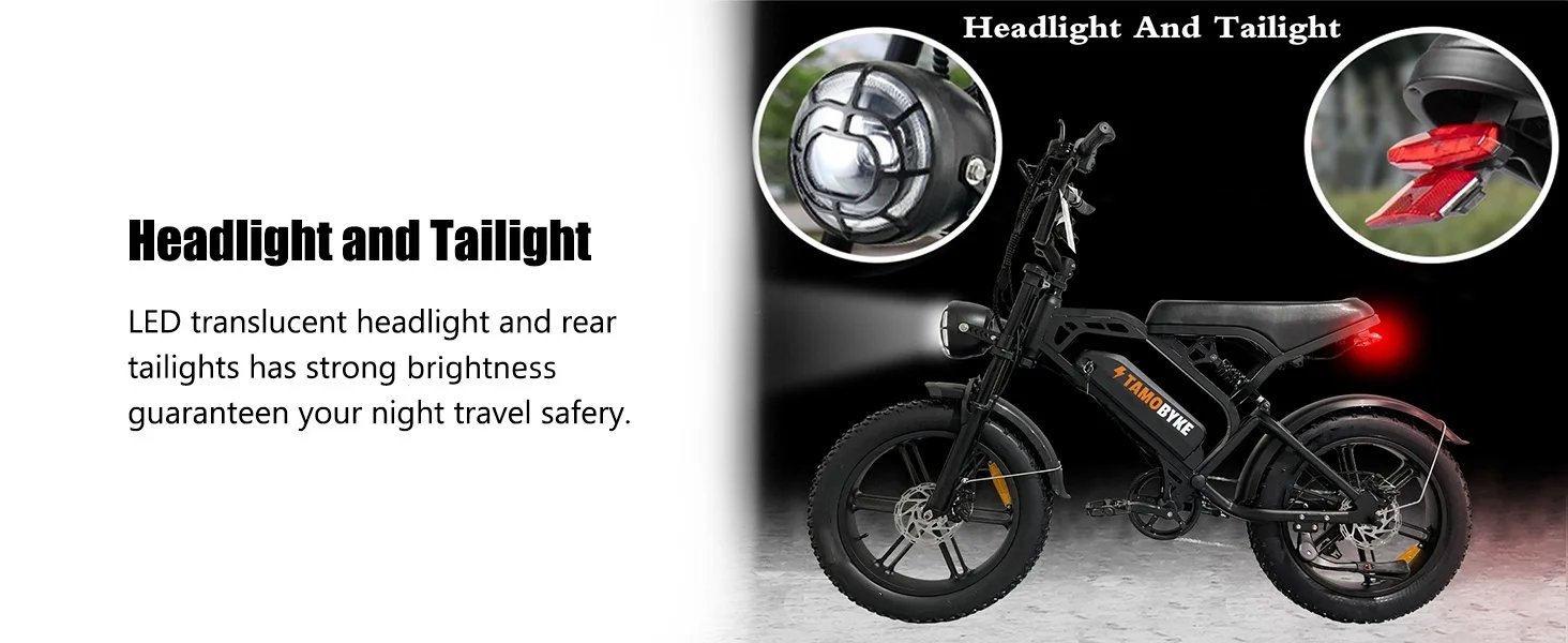 TAMOBYKE V20 Off-road Adult Electric Bike with 1500W Motor 31.5MPH 48V18.2Ah Battery, 60-Mile Range, All-terrain Performance TAMOBYKE V20 Off-road Adult Electric Bike with 1500W Motor 31.5MPH 48V18.2Ah Battery, 60-Mile Range, All-terrain Performance