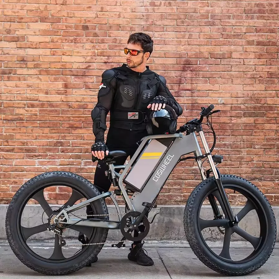 COSWHEEL 26Inch Electric Bike Off Road Mountain bike Electric Motorcyle Fat bike E Bike 1500w 48V 25Ah Removabel Battery