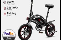 DYU D3F Electric Bicycle Peak 350W Motor 36V10AH Lithium Battery Electric Bike  14 Inch city E-bike