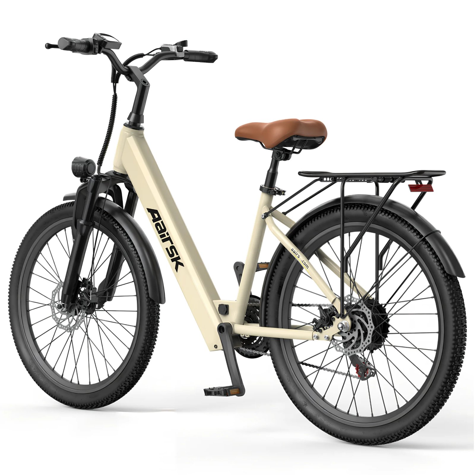 Electric Bike Adults 40Miles 23MPH Commuting Electric Mountain Bike 468Wh Lithium Battery,7-Speed,24