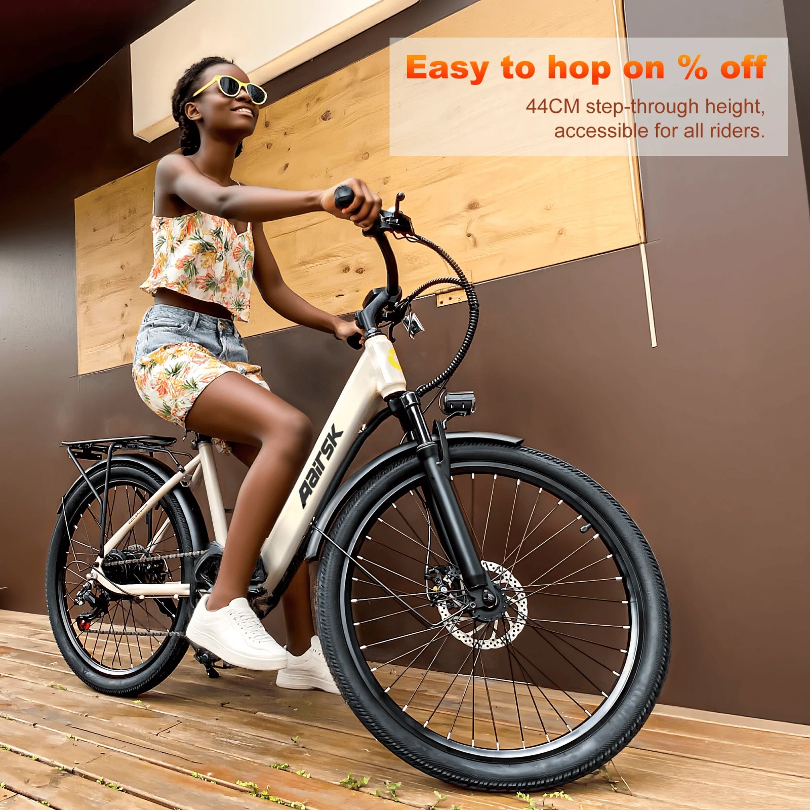 Electric Bike Adults 40Miles 23MPH Commuting Electric Mountain Bike 468Wh Lithium Battery,7-Speed,24