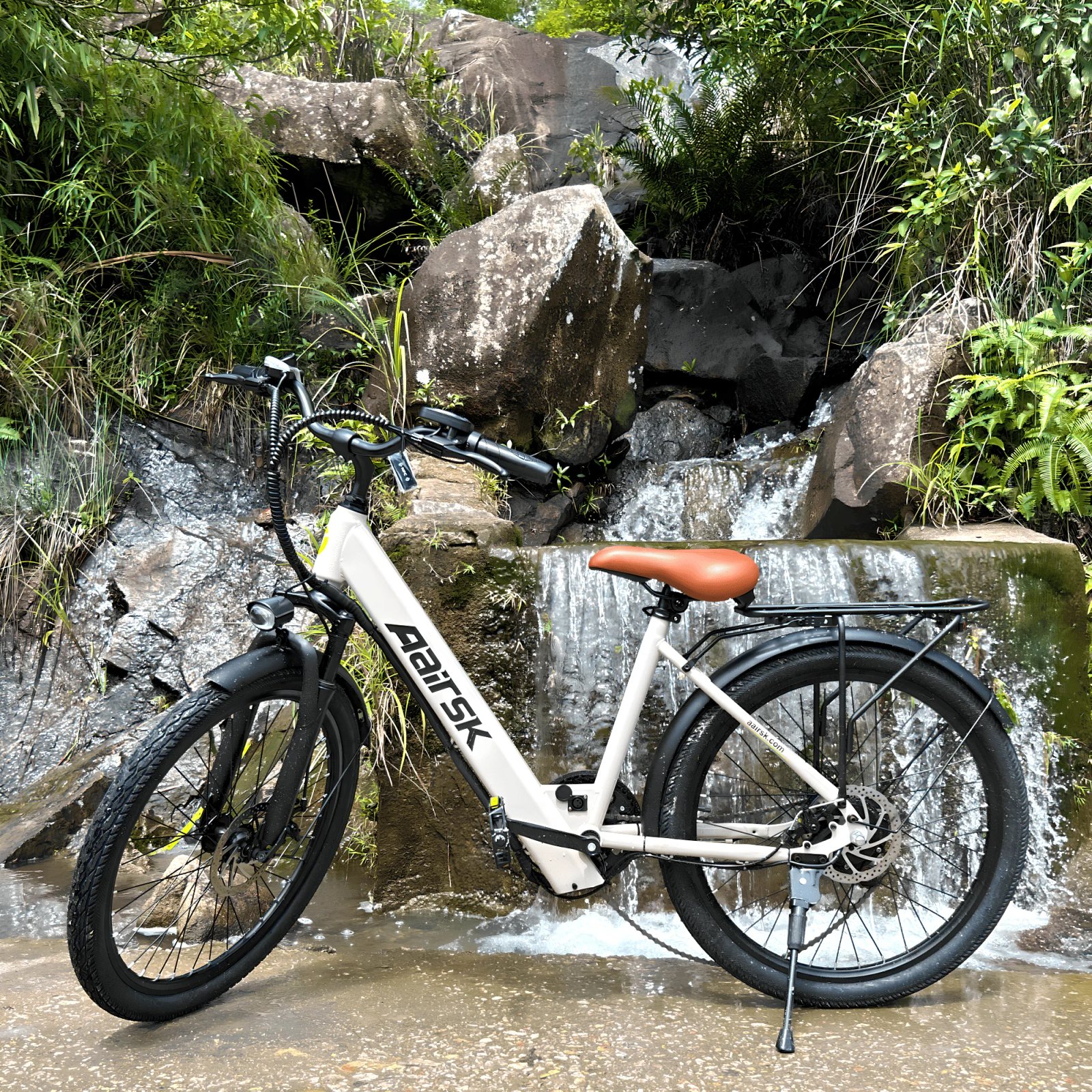 Electric Bike Adults 40Miles 23MPH Commuting Electric Mountain Bike 468Wh Lithium Battery,7-Speed,24