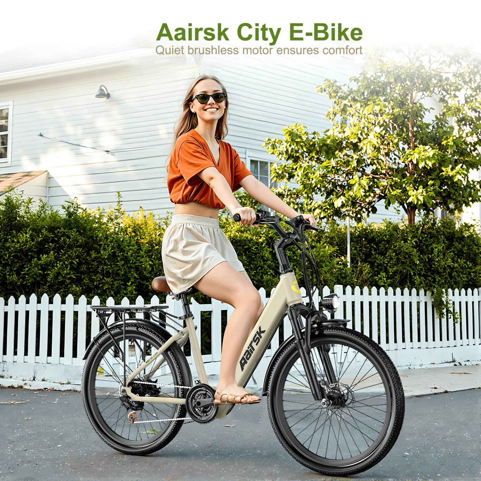 Electric Bike Adults 40Miles 23MPH Commuting Electric Mountain Bike 468Wh Lithium Battery,7-Speed,24